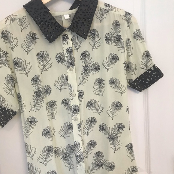 RARE. House of Harlow 1960 original button blouse - Picture 3 of 5